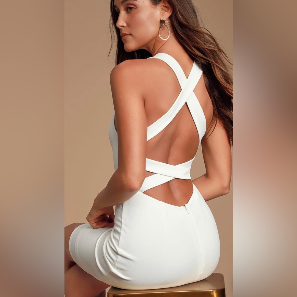 Lulus White Bodycon Strappy Dress